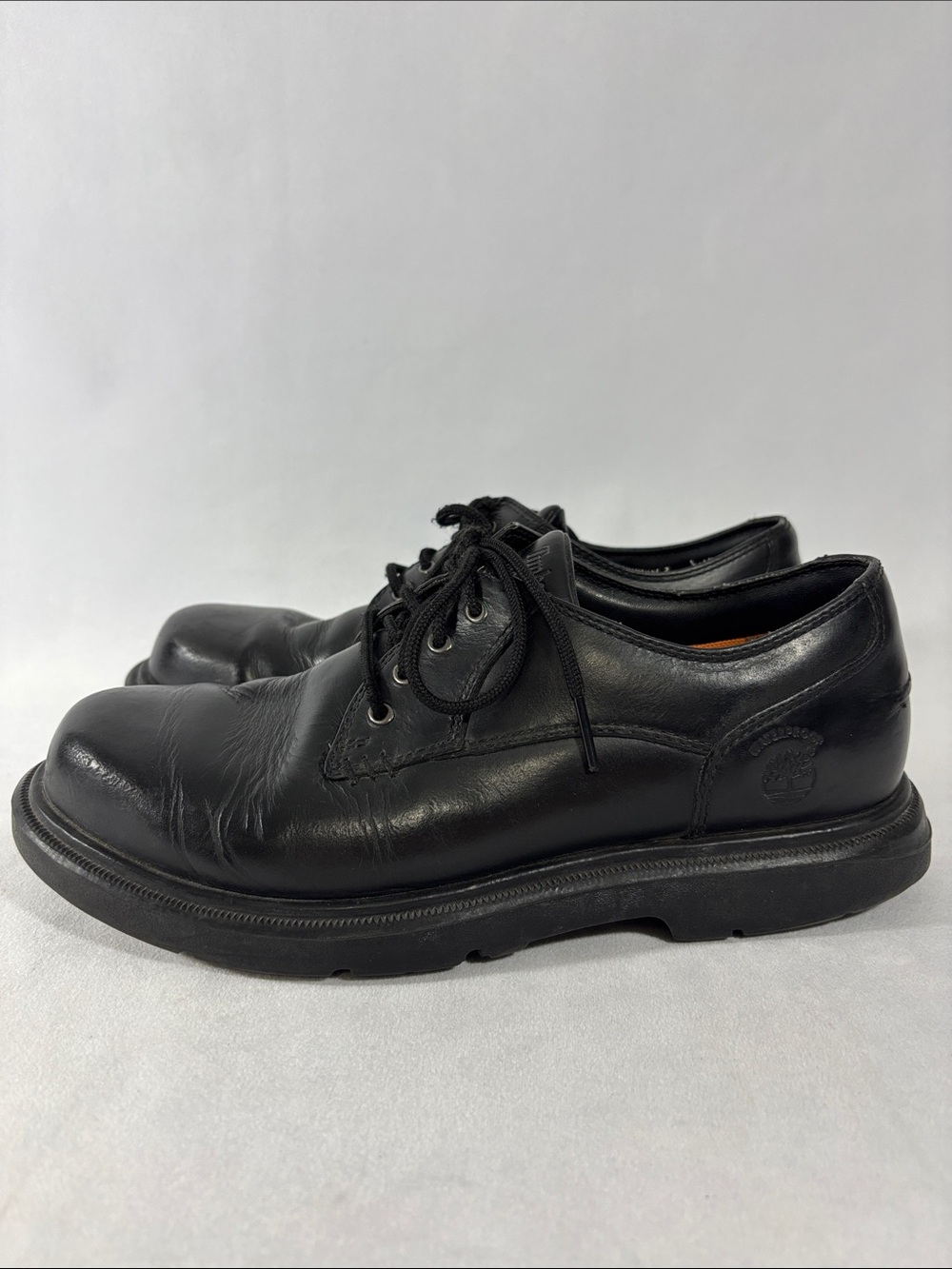 Timberland Nubuck Oxford Shoes Waterproof Men's Black Leather Size 8M **